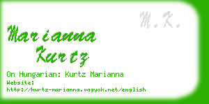 marianna kurtz business card